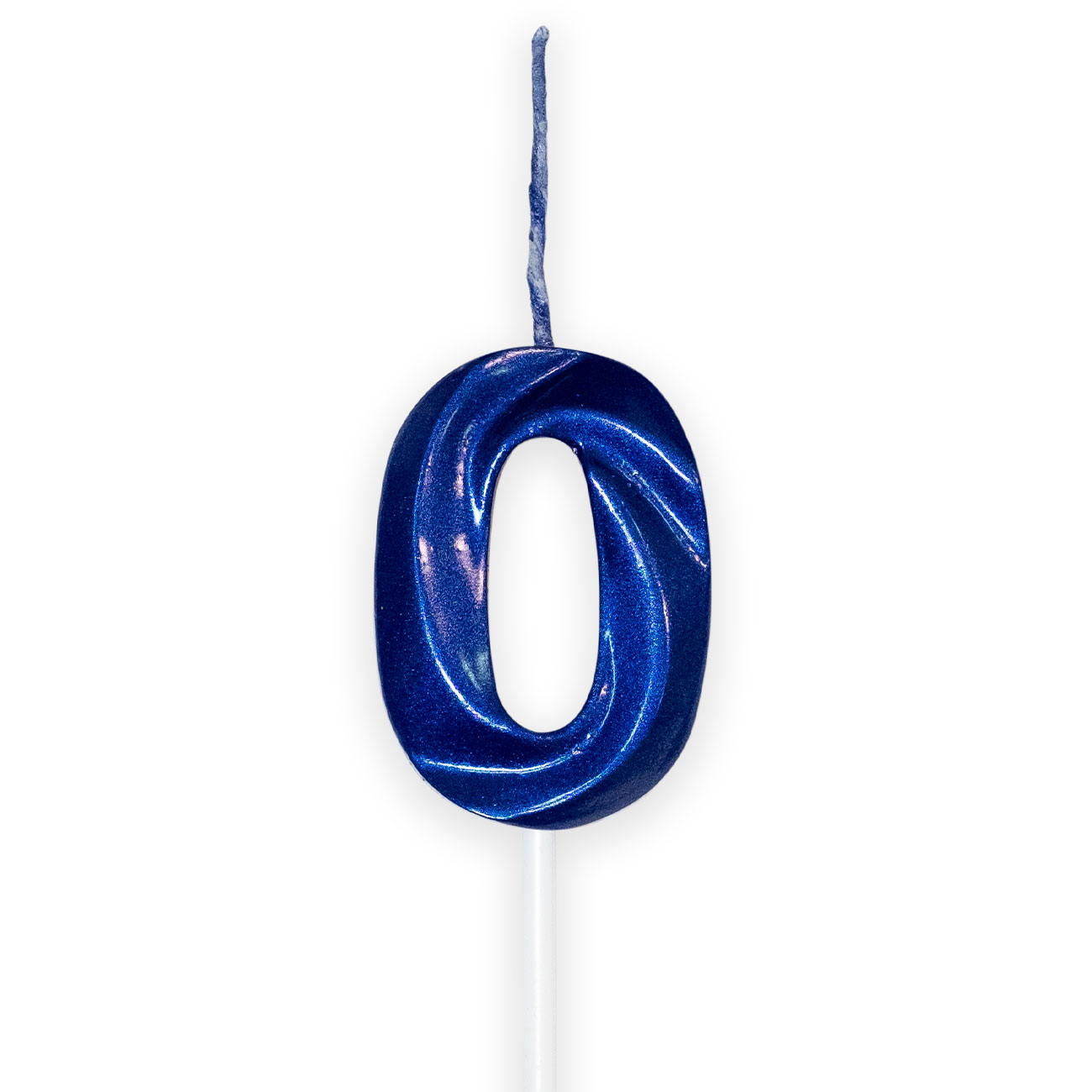 Vela Aniversário Glamour Metalizada Azul Blueberry