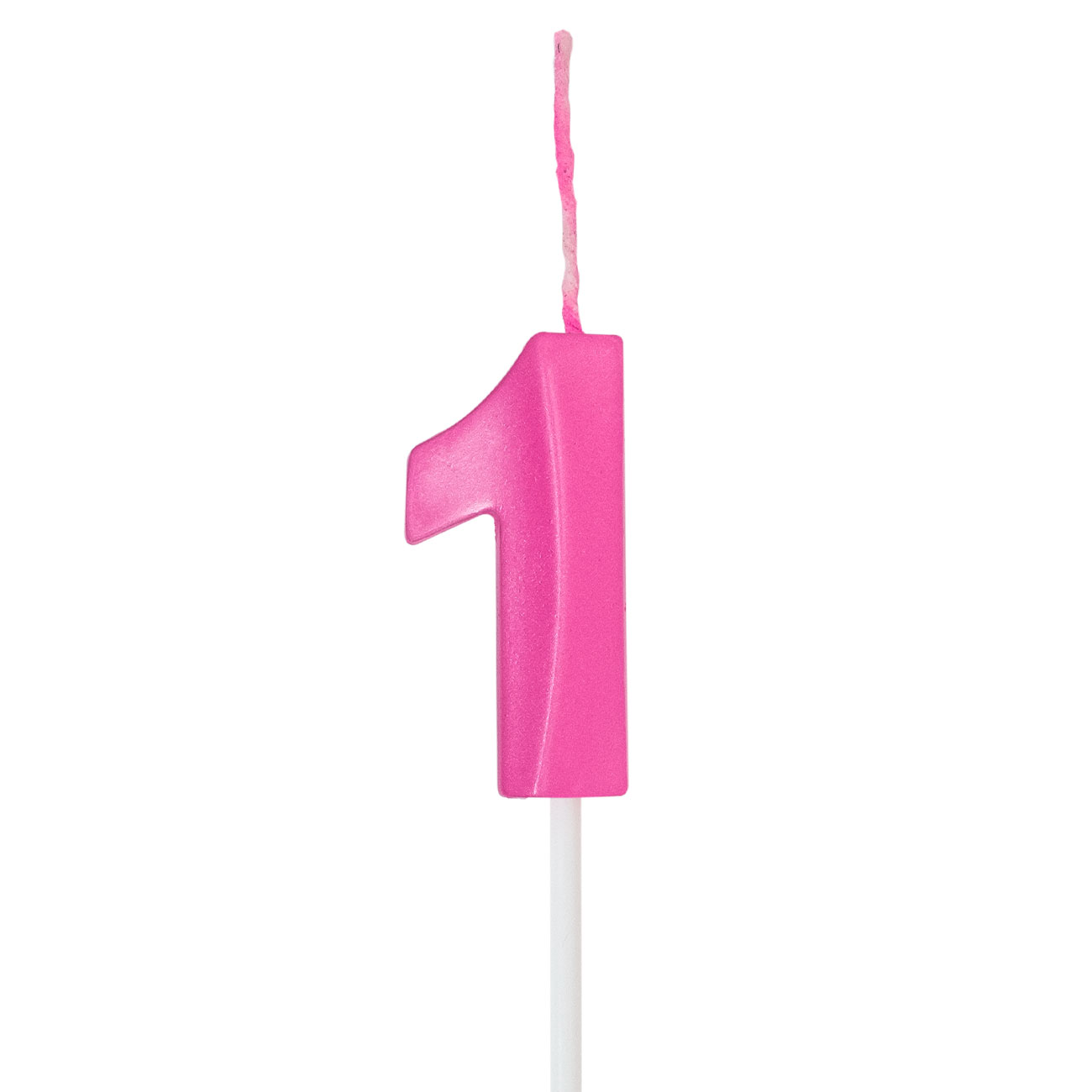 Vela Aniversário Glamour Metalizada Rosa Chiclete