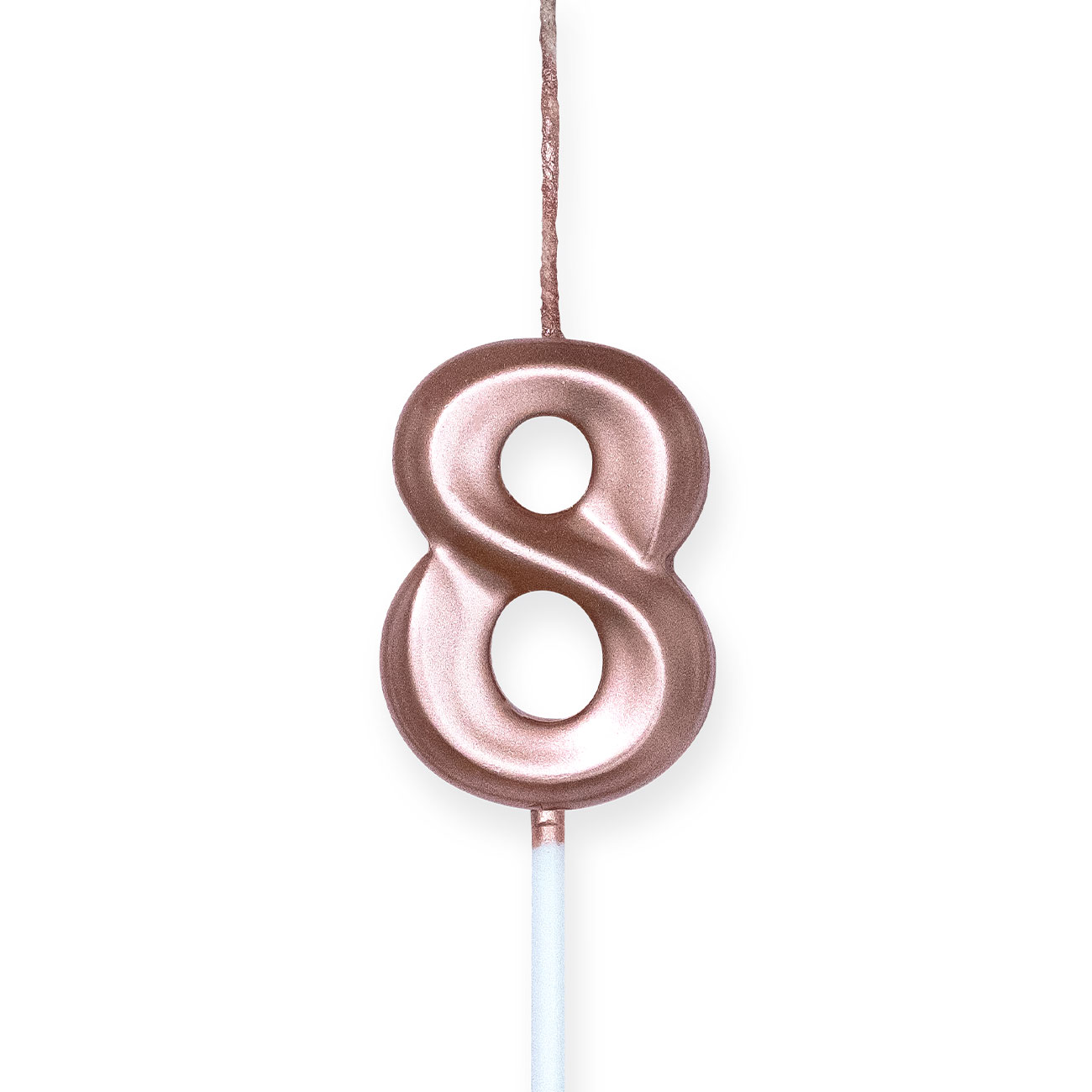 Vela Aniversário Glamour Metalizada Rose Gold