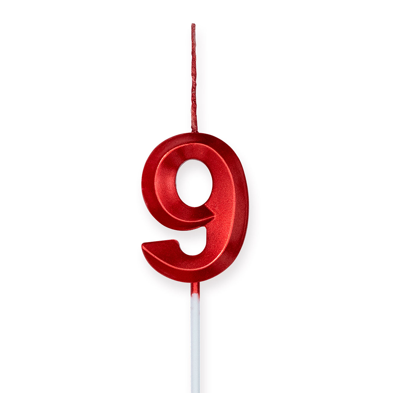 Vela Aniversário Glamour Metalizada Vermelho